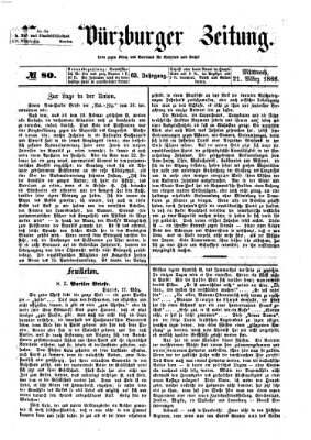 Neue Würzburger Zeitung Mittwoch 21. März 1866