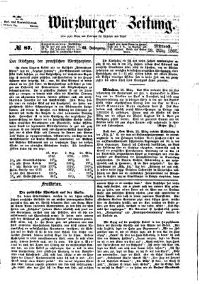 Neue Würzburger Zeitung Mittwoch 28. März 1866