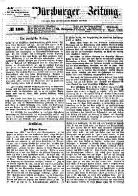 Neue Würzburger Zeitung Mittwoch 11. April 1866