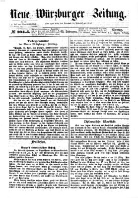 Neue Würzburger Zeitung Montag 16. April 1866