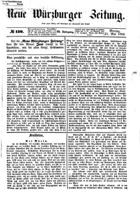 Neue Würzburger Zeitung Montag 21. Mai 1866