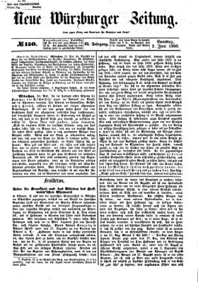 Neue Würzburger Zeitung Samstag 2. Juni 1866