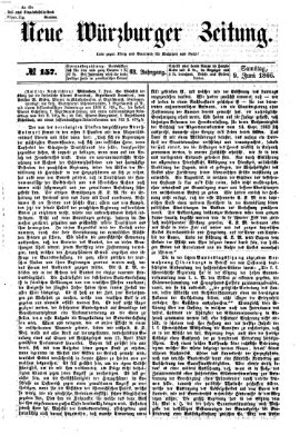 Neue Würzburger Zeitung Samstag 9. Juni 1866