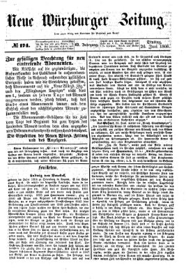 Neue Würzburger Zeitung Dienstag 26. Juni 1866