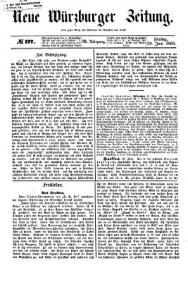 Neue Würzburger Zeitung Freitag 29. Juni 1866