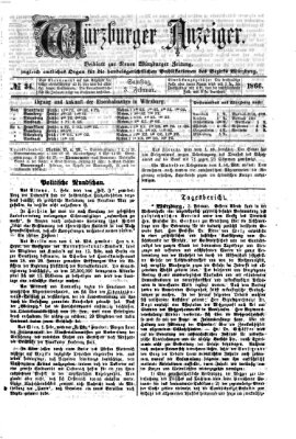 Würzburger Anzeiger (Neue Würzburger Zeitung) Samstag 3. Februar 1866