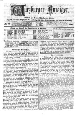 Würzburger Anzeiger (Neue Würzburger Zeitung) Sonntag 25. März 1866