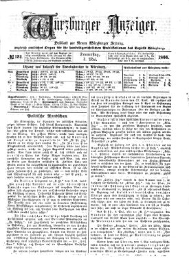 Würzburger Anzeiger (Neue Würzburger Zeitung) Donnerstag 3. Mai 1866