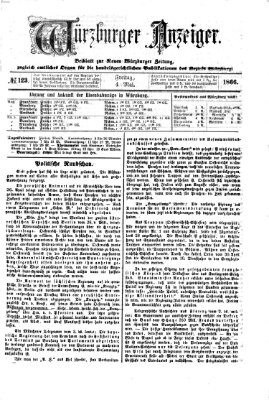 Würzburger Anzeiger (Neue Würzburger Zeitung) Freitag 4. Mai 1866