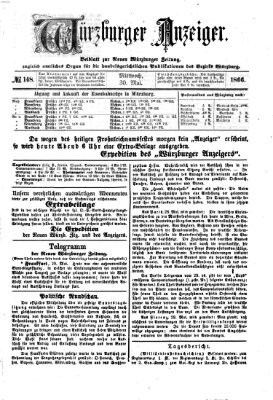 Würzburger Anzeiger (Neue Würzburger Zeitung) Mittwoch 30. Mai 1866