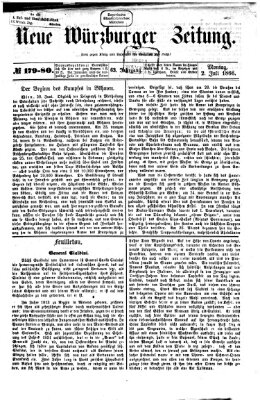 Neue Würzburger Zeitung Montag 2. Juli 1866