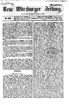 Neue Würzburger Zeitung. Morgenblatt (Neue Würzburger Zeitung) Donnerstag 19. Juli 1866