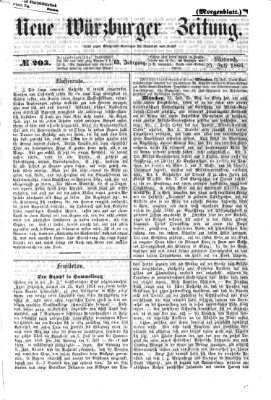 Neue Würzburger Zeitung. Morgenblatt (Neue Würzburger Zeitung) Mittwoch 25. Juli 1866