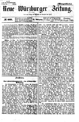 Neue Würzburger Zeitung. Morgenblatt (Neue Würzburger Zeitung) Samstag 18. August 1866