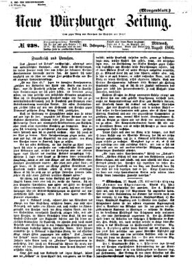 Neue Würzburger Zeitung. Morgenblatt (Neue Würzburger Zeitung) Mittwoch 29. August 1866