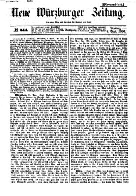 Neue Würzburger Zeitung. Morgenblatt (Neue Würzburger Zeitung) Dienstag 4. September 1866