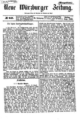 Neue Würzburger Zeitung. Morgenblatt (Neue Würzburger Zeitung) Freitag 7. September 1866