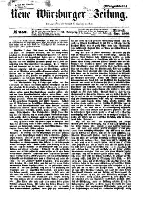 Neue Würzburger Zeitung. Morgenblatt (Neue Würzburger Zeitung) Mittwoch 12. September 1866