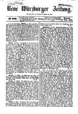 Neue Würzburger Zeitung. Morgenblatt (Neue Würzburger Zeitung) Mittwoch 19. September 1866