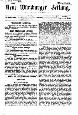 Neue Würzburger Zeitung. Morgenblatt (Neue Würzburger Zeitung) Montag 24. September 1866