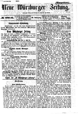 Neue Würzburger Zeitung. Morgenblatt (Neue Würzburger Zeitung) Montag 1. Oktober 1866