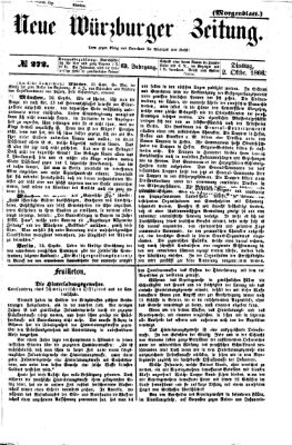 Neue Würzburger Zeitung. Morgenblatt (Neue Würzburger Zeitung) Dienstag 2. Oktober 1866