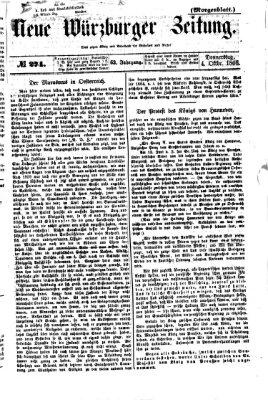 Neue Würzburger Zeitung. Morgenblatt (Neue Würzburger Zeitung) Donnerstag 4. Oktober 1866