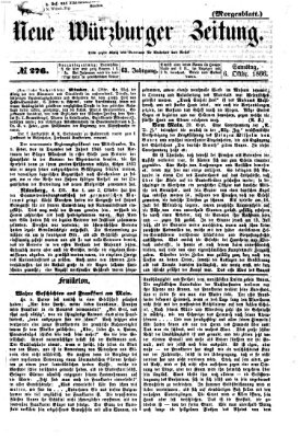 Neue Würzburger Zeitung. Morgenblatt (Neue Würzburger Zeitung) Samstag 6. Oktober 1866