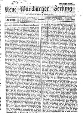 Neue Würzburger Zeitung. Morgenblatt (Neue Würzburger Zeitung) Samstag 13. Oktober 1866