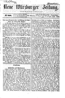 Neue Würzburger Zeitung. Morgenblatt (Neue Würzburger Zeitung) Donnerstag 18. Oktober 1866