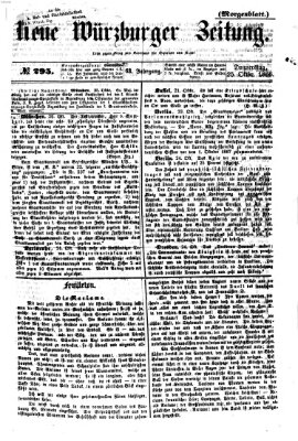 Neue Würzburger Zeitung. Morgenblatt (Neue Würzburger Zeitung) Donnerstag 25. Oktober 1866