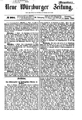 Neue Würzburger Zeitung. Morgenblatt (Neue Würzburger Zeitung) Samstag 3. November 1866