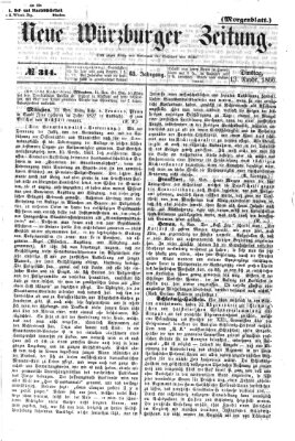 Neue Würzburger Zeitung. Morgenblatt (Neue Würzburger Zeitung) Dienstag 13. November 1866