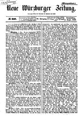 Neue Würzburger Zeitung. Morgenblatt (Neue Würzburger Zeitung) Donnerstag 6. Dezember 1866