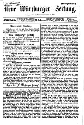 Neue Würzburger Zeitung. Morgenblatt (Neue Würzburger Zeitung) Montag 17. Dezember 1866