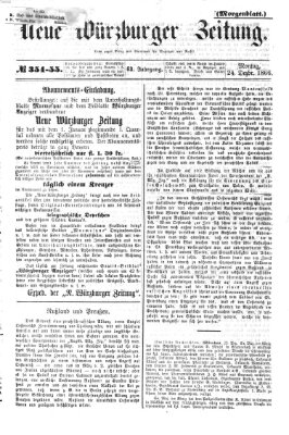 Neue Würzburger Zeitung. Morgenblatt (Neue Würzburger Zeitung) Montag 24. Dezember 1866