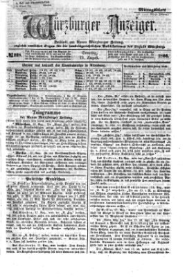 Würzburger Anzeiger. Mittagsblatt (Neue Würzburger Zeitung) Sonntag 19. August 1866