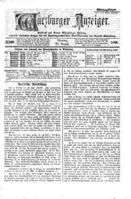 Würzburger Anzeiger. Mittagsblatt (Neue Würzburger Zeitung) Montag 20. August 1866