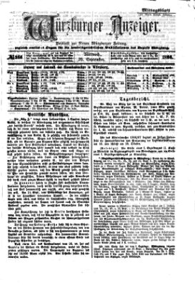 Würzburger Anzeiger. Mittagsblatt (Neue Würzburger Zeitung) Mittwoch 26. September 1866