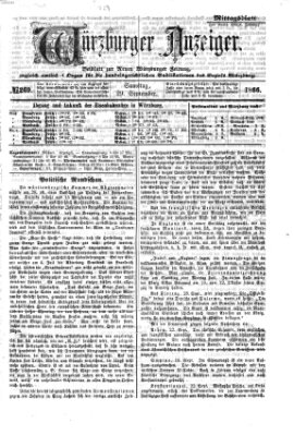 Würzburger Anzeiger. Mittagsblatt (Neue Würzburger Zeitung) Samstag 29. September 1866