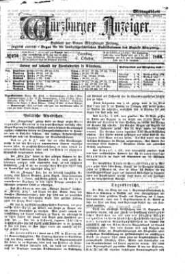 Würzburger Anzeiger. Mittagsblatt (Neue Würzburger Zeitung) Samstag 6. Oktober 1866