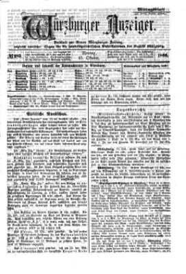 Würzburger Anzeiger. Mittagsblatt (Neue Würzburger Zeitung) Montag 15. Oktober 1866