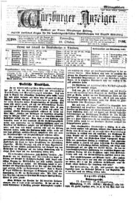 Würzburger Anzeiger. Mittagsblatt (Neue Würzburger Zeitung) Donnerstag 18. Oktober 1866