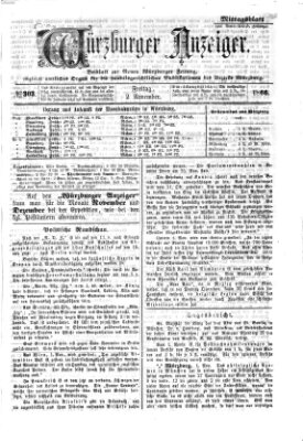 Würzburger Anzeiger. Mittagsblatt (Neue Würzburger Zeitung) Freitag 2. November 1866