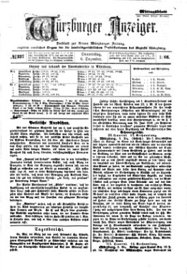 Würzburger Anzeiger. Mittagsblatt (Neue Würzburger Zeitung) Donnerstag 6. Dezember 1866