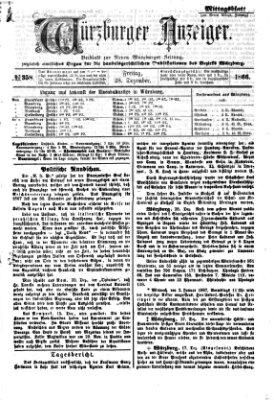 Würzburger Anzeiger. Mittagsblatt (Neue Würzburger Zeitung) Freitag 28. Dezember 1866