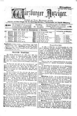 Würzburger Anzeiger. Mittagsblatt (Neue Würzburger Zeitung) Samstag 29. Dezember 1866