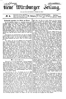 Neue Würzburger Zeitung. Morgenblatt (Neue Würzburger Zeitung) Freitag 4. Januar 1867