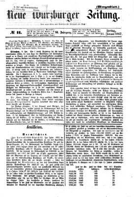 Neue Würzburger Zeitung. Morgenblatt (Neue Würzburger Zeitung) Freitag 11. Januar 1867