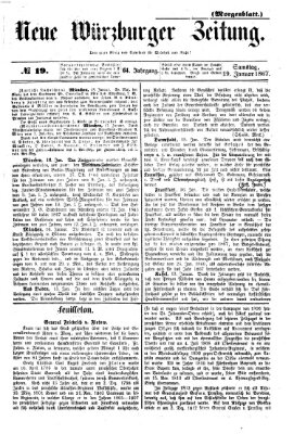 Neue Würzburger Zeitung. Morgenblatt (Neue Würzburger Zeitung) Samstag 19. Januar 1867